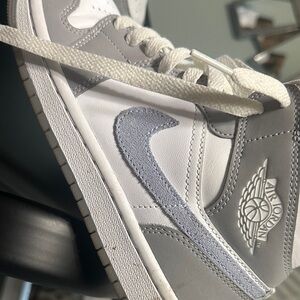 Air Jordan Gray and White Sneakers women’s size 6